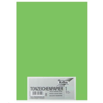 folia Tonpapier, DIN A4, 130 g/qm, hellgrün