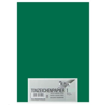 folia Tonpapier, DIN A4, 130 g/qm, tannengrün