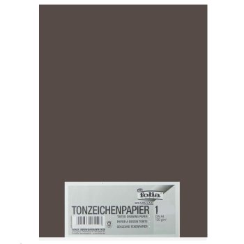 folia Tonpapier, DIN A4, 130 g/qm, dunkelbraun