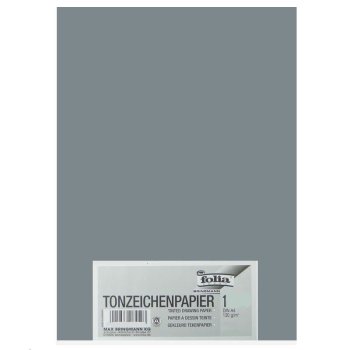 folia Tonpapier, DIN A4, 130 g/qm, steingrau