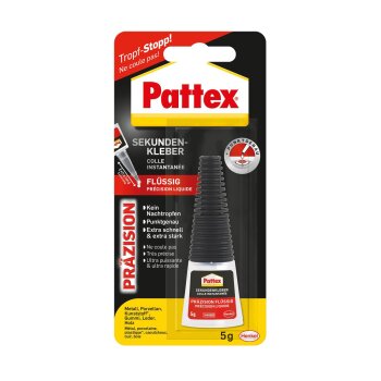 Pattex Sekundenkleber Präzision, flüssig, 5 g Tube