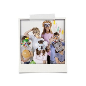 folia Kindermasken "Exotische Tiere", aus...
