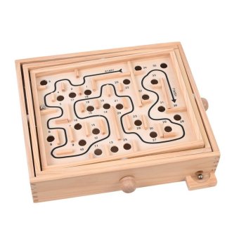 ToyToyToy Holz Labyrinth mit 4 Ebenen mit verschiedenen...