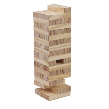 ToyToyToy Turmspiel mit 54 Holzbausteinen,