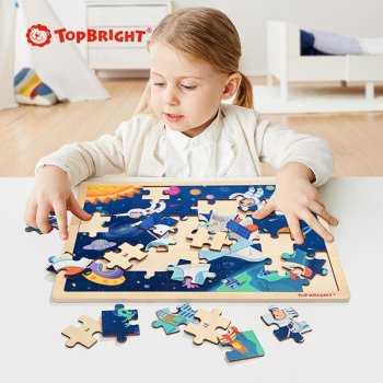 Topbright Holz Puzzle Feuerwehr, 120395