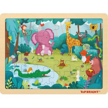 Topbright Holz Puzzle Waldtiere, 120394