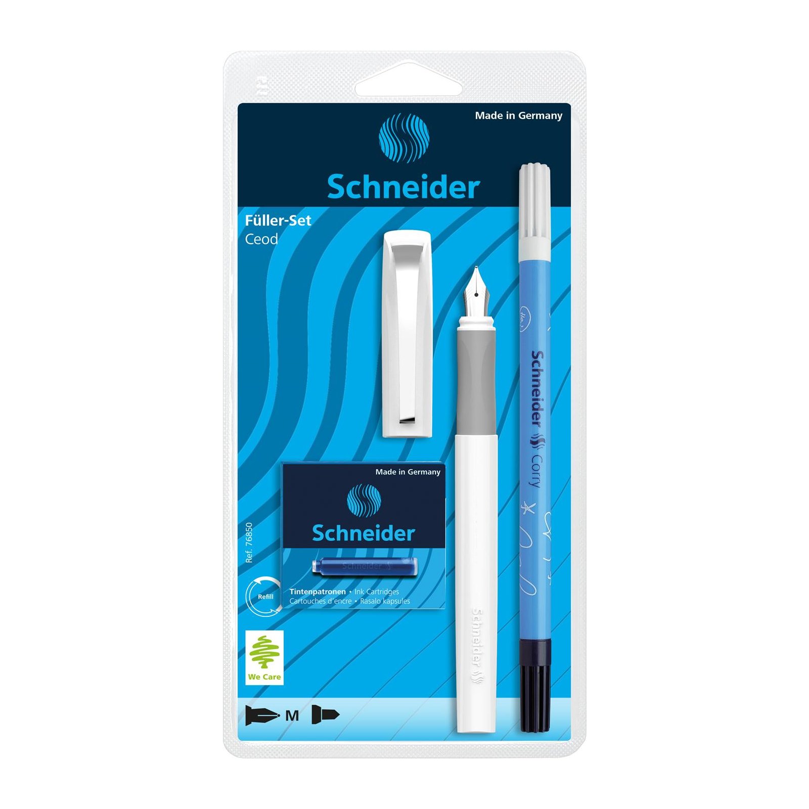 Schneider Ceod Classic Fuellhalter-Set 3-teilig schul, 1153346 8,99 weiss € 
