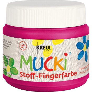 KREUL MUCKI Stoff-Fingerfarbe Pink 150 ml