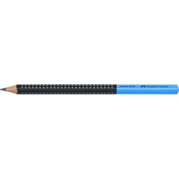 FABER-CASTELL Bleistift Jumbo GRIP TWO TONE, blau