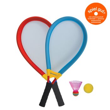 SCHILDKRÖT Giant Racket-Set, blau / rot