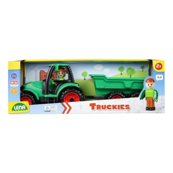 LENA Truckies Traktor mit Anhänger 36 cm