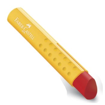 FABER-CASTELL Kunststoff-Radierer TRI, gelb rot
