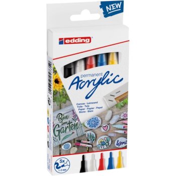 edding 5300 Acrylmarker fein 5er basic