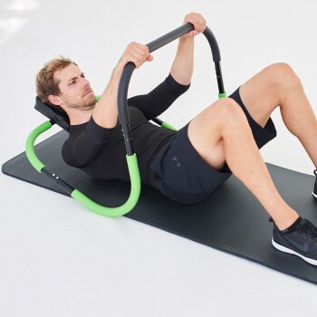SCHILDKRÖT Bauchtrainer / AB-Trainer Classic, schwarz/grün