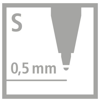 Filzstift und Fineliner in einem - STABILO Trio 2 in 1 - Einzelstift