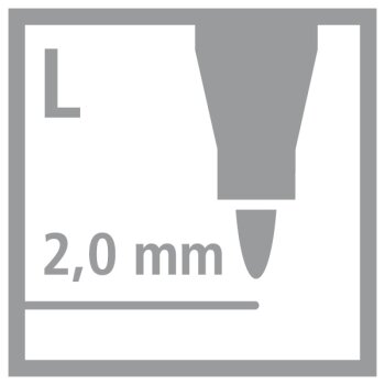 Filzstift und Fineliner in einem - STABILO Trio 2 in 1 - Einzelstift