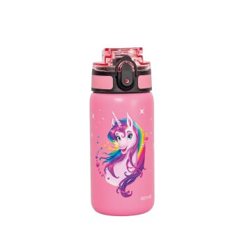 ROTH Isolier-Trinkflasche "Einhornportrait",...