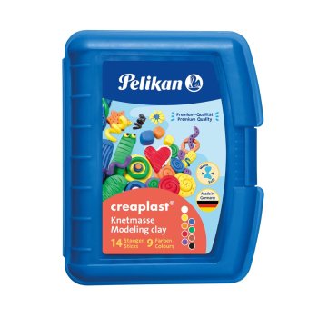 Pelikan creaplast Kinderknete weich Clickbox blau