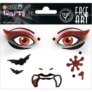 HERMA Face Art Sticker Gesichter "Vampir"