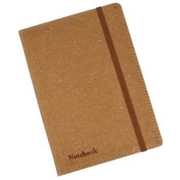 DONAU Notizbuch aus recyceltem Leder A5