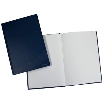 DONAU Geschäftsbuch A5 96 Blatt blau unliniert