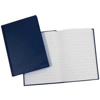 DONAU Geschäftsbuch A6 96 Blatt blau liniert