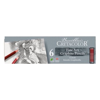 CRETACOLOR CLEOS Fine Art Graphite Pencils Pocket Set...