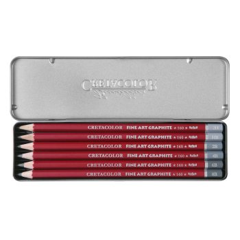 CRETACOLOR CLEOS Fine Art Graphite Pencils Pocket Set...