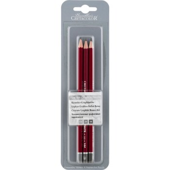 CRETACOLOR CLEOS Fine Art Graphite Pencils 3-teilig HB /...