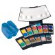 Pelikan Deckfarbkasten ProColor 735, 24 Farben, schwarz/blau
