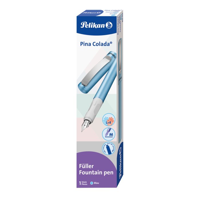 Pelikan Füllhalter Pina Colada, blau-metallic