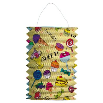Folat Zuglaterne / Lampion Süßigkeiten - 16cm