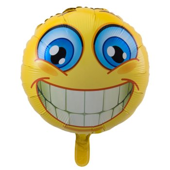 Folat Folienballon lachender Emoticon - 45 cm