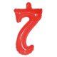 Folat Aufblasbare Zahl 7 Rot