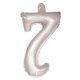 Folat Aufblasbare Zahl 7 Silber