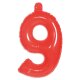 Folat Aufblasbare Zahl 9 Rot