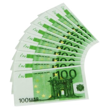 Folat 100 Euroschein-Servietten - 10 Stück