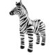 Folat Aufblasbares Zebra - 60 cm