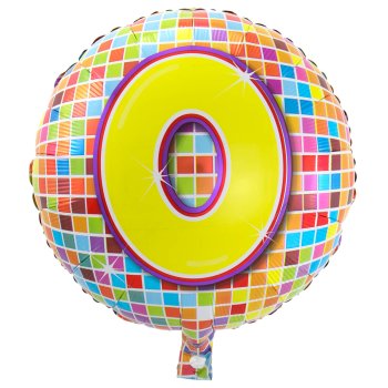 Folat Folienballon 0 Jahre Birthday Blocks unverpackt -...