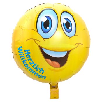 Folat Folienballon Herzlich Willkommen unverpackt - 43cm