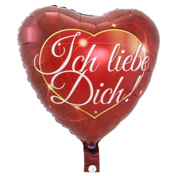 Folat Folienballon Ich Liebe Dich unverpackt - 43cm