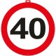 Folat 40. Geburtstag Türschild Verkehrsschild - 47cm