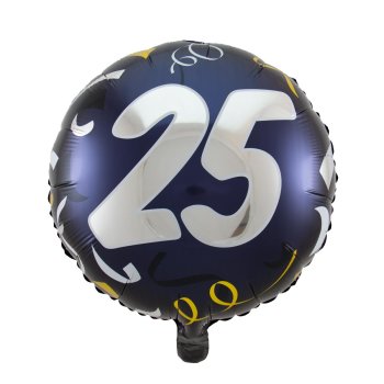 Folat 25. Geburtstag Folienballon Stilvoll - 45cm