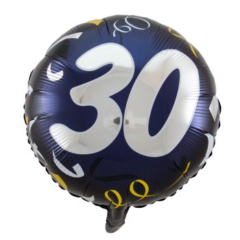Folat 30. Geburtstag Folienballon Stilvoll - 45cm
