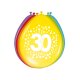 Folat 30. Geburtstag Ballons Happy Bday Dots 30 cm - 8 Stück