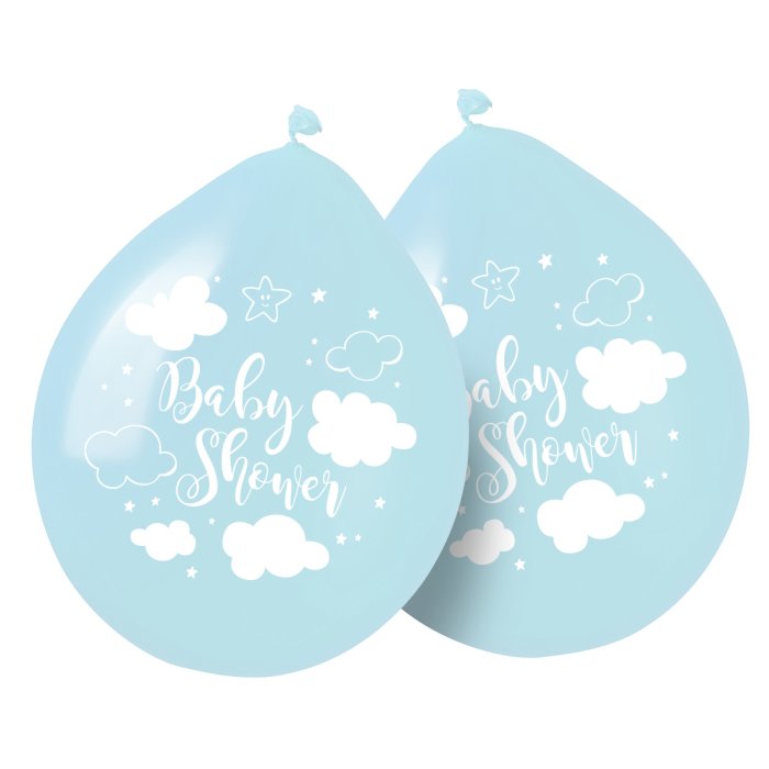 Folat Blaue Babyshower Junge Ballon 30 cm - 8 Stück