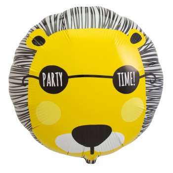 Folat Folienballon Party Time! Löwe - 45cm