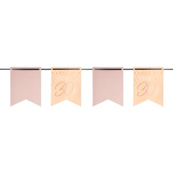 Folat Wimpelkette Elegant Lush Blush 30 Jahre - 6 Meter