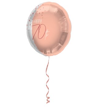 Folat Folienballon Elegant Lush Blush 70 Jahre - 45cm
