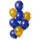 Folat Ballons Elegant True Blue 25 Jahre 30cm - 12 Stück